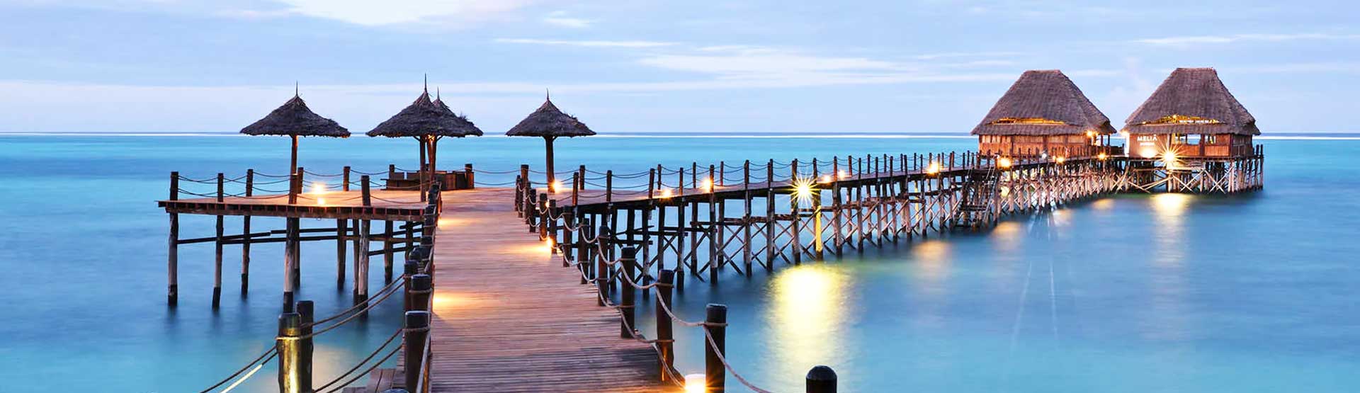 Image jetée plage Zanzibar